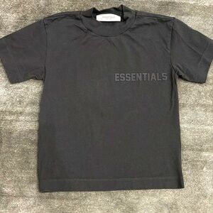Fear of God Essentials Short-Sleeve Tee 'Off Black’ - Women’s Size XXS-